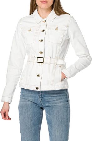 PINKO Damen Blazer Julia Jeans Weiss I44, DE38