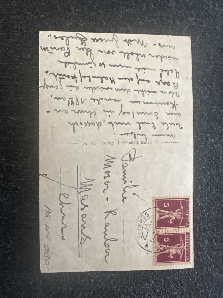 Cartoline postali: Baden Langensteinquartier 1930 – Usato da Wettingen venduto da Phibras 1