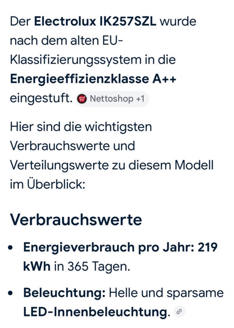 Electrolux Réfrigérateurs: Electrolux Einbaukühlschrank – D'occasion à Münchenbuchsee par dani1113 6