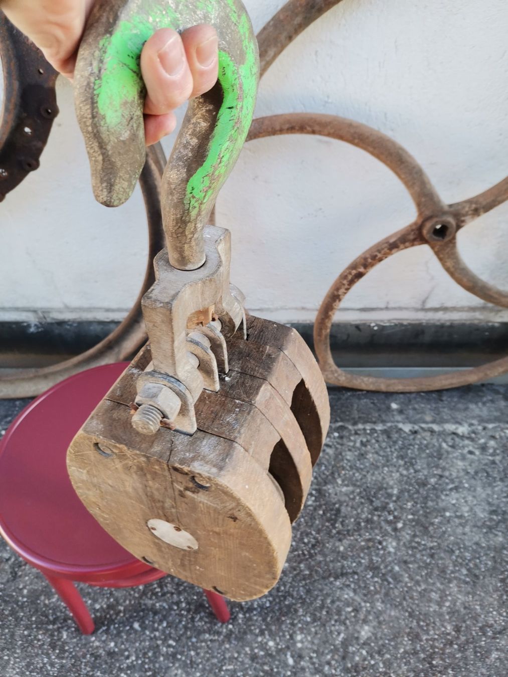 Altro per stoccaggio & trasporto: Seilrolle, Flaschenzug, Umlenkrolle, Schiffsrolle, Seilwinde – Usato da Wiedlisbach venduto da materialkreislauf 1