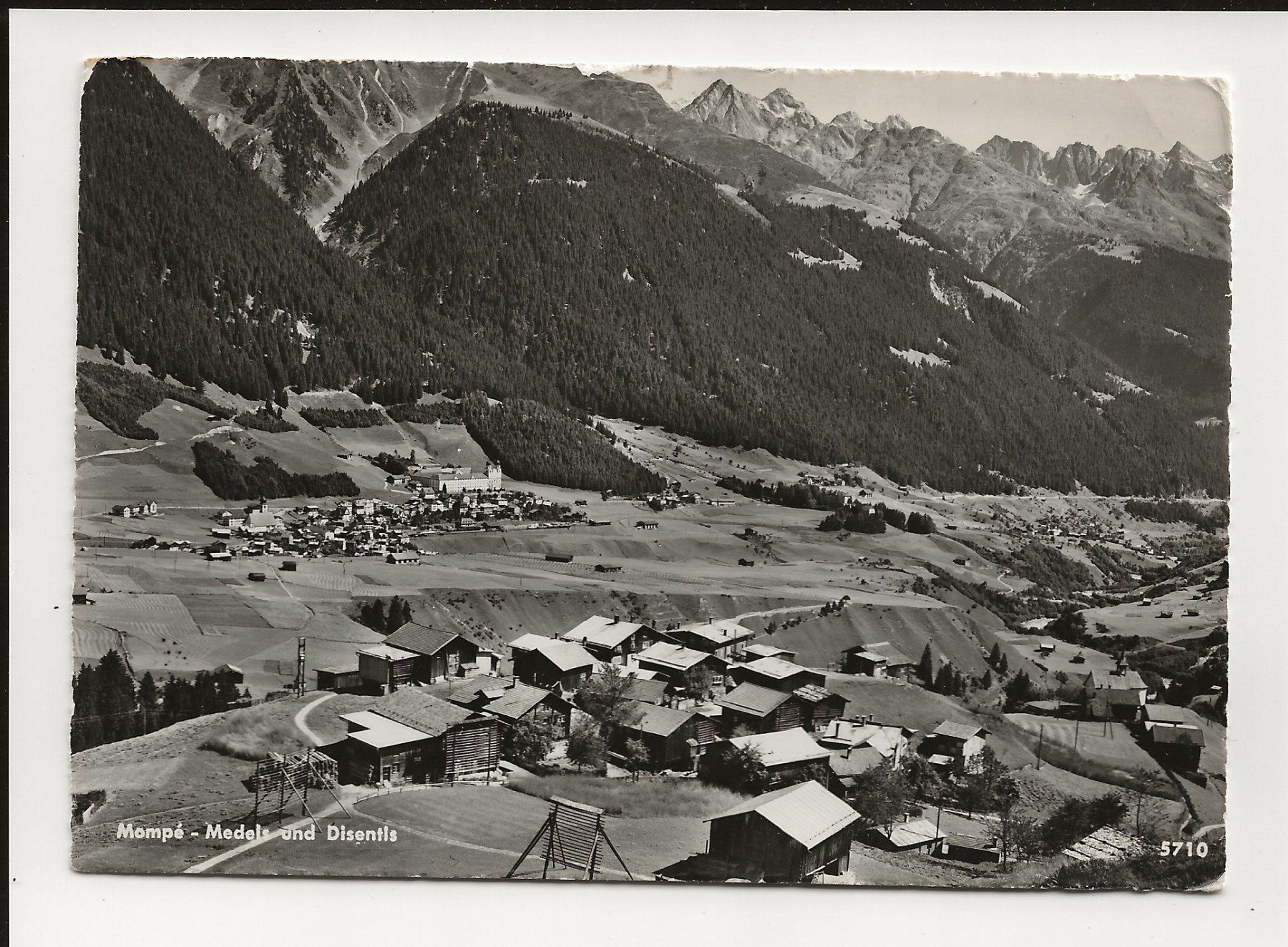 Ansichtskarten: AK 1960 Mompé- Medels- Disentis – Gebraucht aus Greifensee von 315WDO