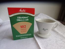 Melitta 102 Porzellan-Kaffeefilter Vintage (1960-1970)