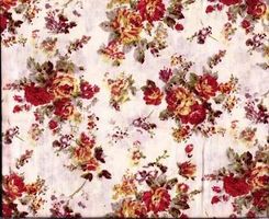 Baumwollstoff  52 x 78 cm kleine Rosensträuschen