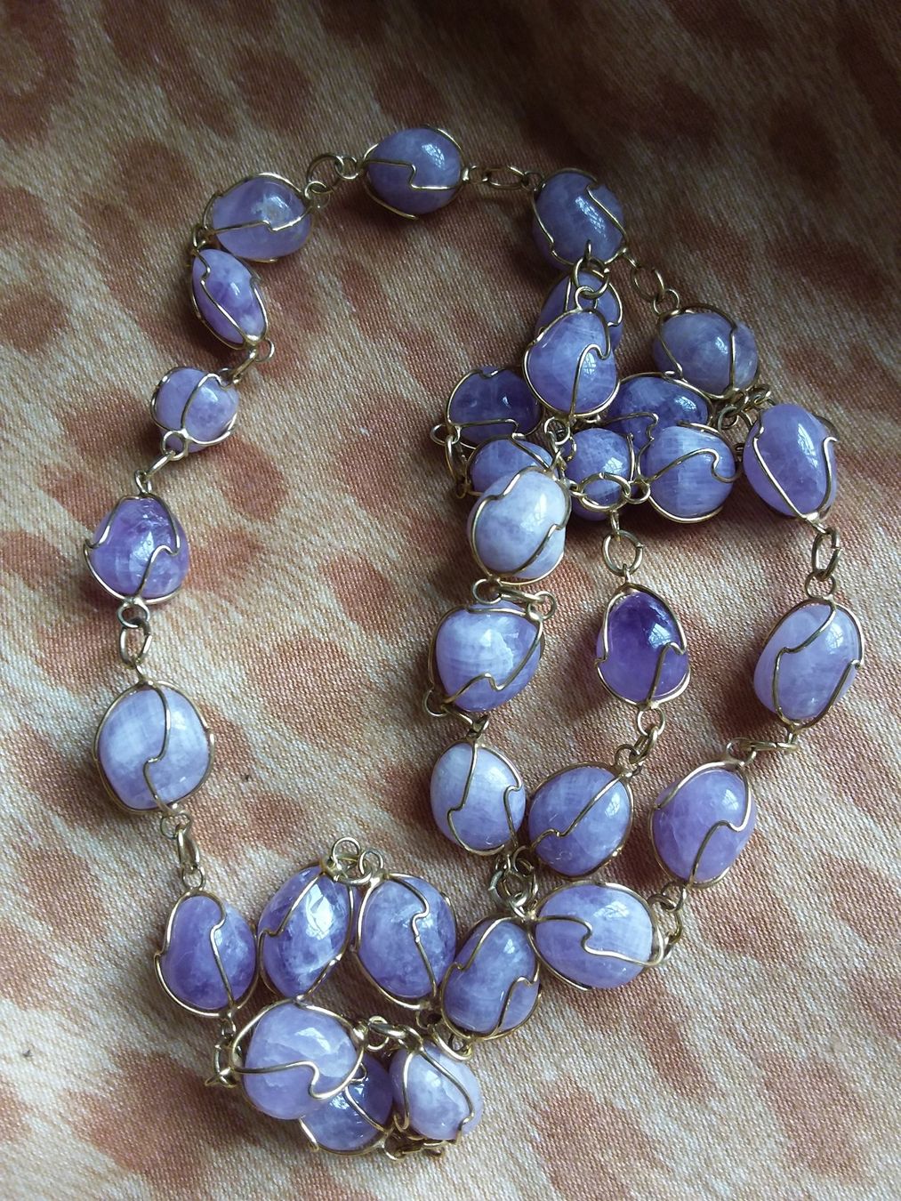 Catenine: Amethyst Kette, Lila, Echt, goldig gefasst – Usato da Zürich venduto da helsan 4