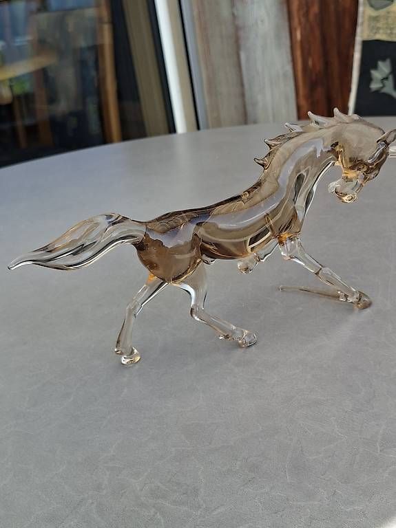 Statuette: Glasmalerei Pferd Kunst Figur Murano? 25x15 cm – Usato da Basel venduto da mabu46 1