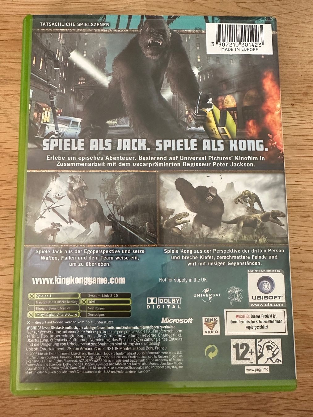 Microsoft Spiele: King Kong für Xbox – Gebraucht aus Kestenholz von Mad18 1