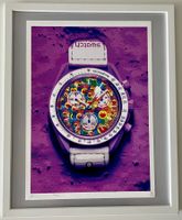DEATH NYC Pop Art „Moonswatch & Murakami“, Ltd.x/100 +cadre