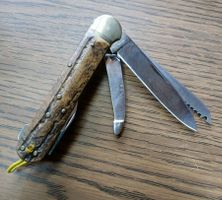 Sollingen Hubertus Jagdmesser mit Hirschhorn Griff.Neuwertig