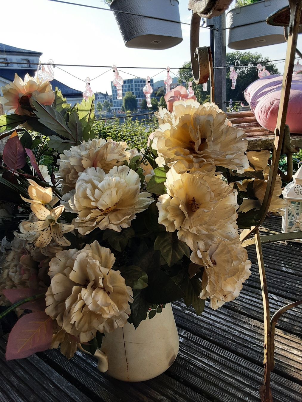 Piante & sementi: Schöne Kunst-/Seidenblumen, grosses Bouquet – Usato da Solothurn venduto da BelleEpoque 7