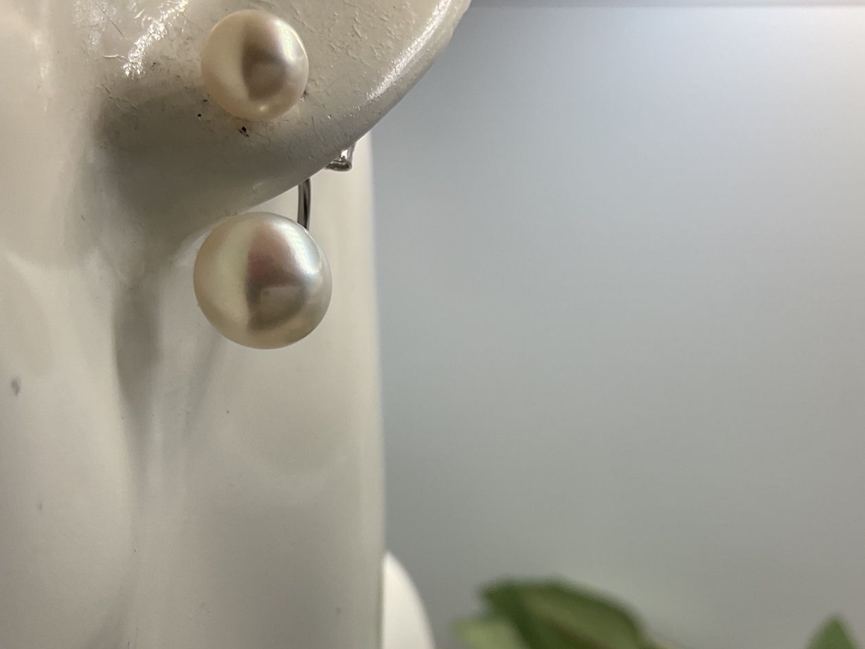 Orecchini pendenti & Orecchini a lobo: Perlen Ohrstecker mit Sterlingsilber – Nuovo (secondo la descrizione) da luzern venduto da Alpendorf1 4