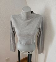 MISSGUIDED Crop Shirt Grau ca. Gr. S