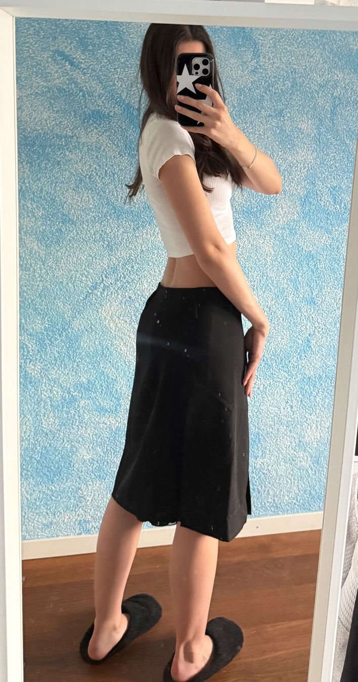 Gonne: Schwarzer low-waist Midirock mit Spitze – Nuovo (secondo la descrizione) da Altendorf venduto da am9j_nt 1