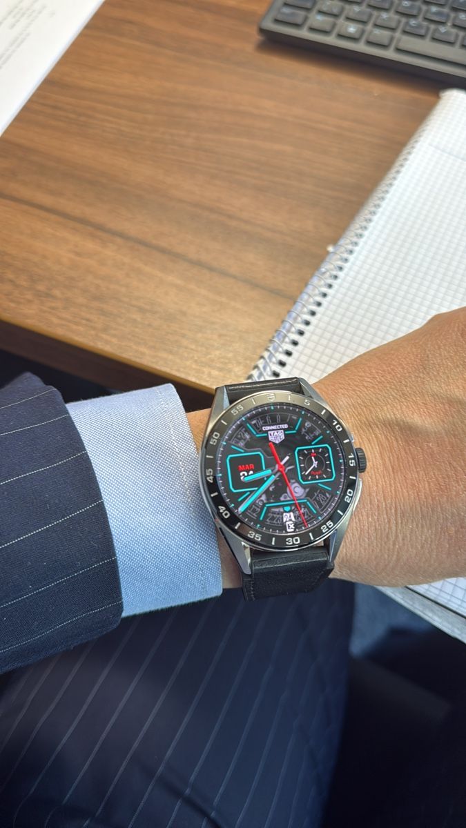 Tag Heuer Orologi: Montre connectée TAG Heuer Connected Modulable 45mm Noire Ca – Usato da Carouge GE venduto da str_9qzk 5