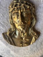 Antike Jesus Kopf Medaillon Messing 🎺 