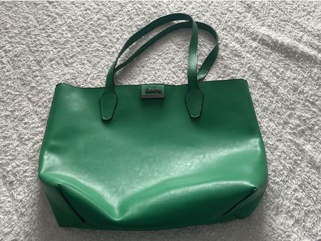 Capone Tasche Shopper Leder grün Grösse L guter Zustand