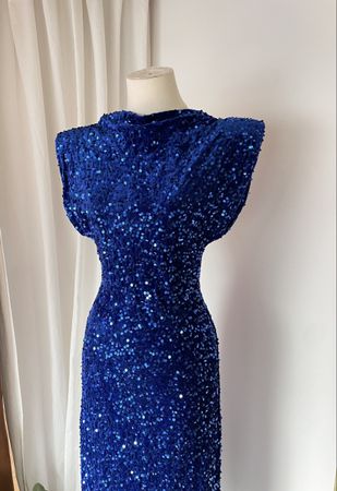 Glitter Blue Luxury Dress