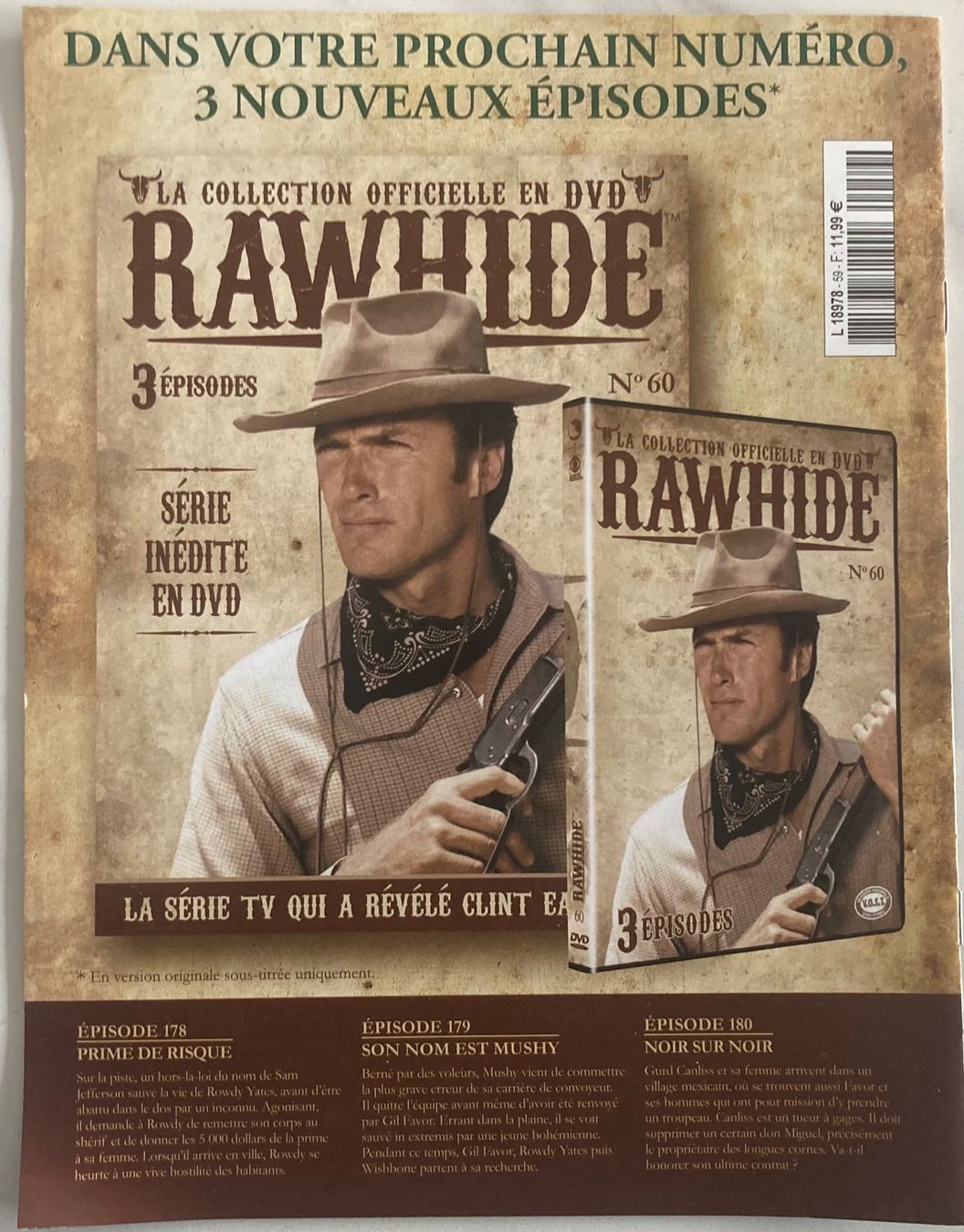 Alle DVDs: CLINT EASTWOOD - RAWHIDE N°59 – Gebraucht aus Poliez-Pittet von Newtown-Records 2