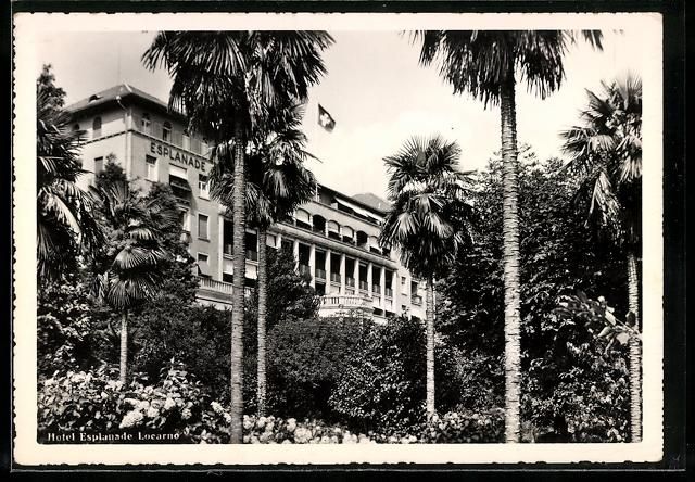 Cartoline postali: Locarno /Lago Maggiore, Hotel Esplanade – Usato da Berlin venduto da bartko-reher