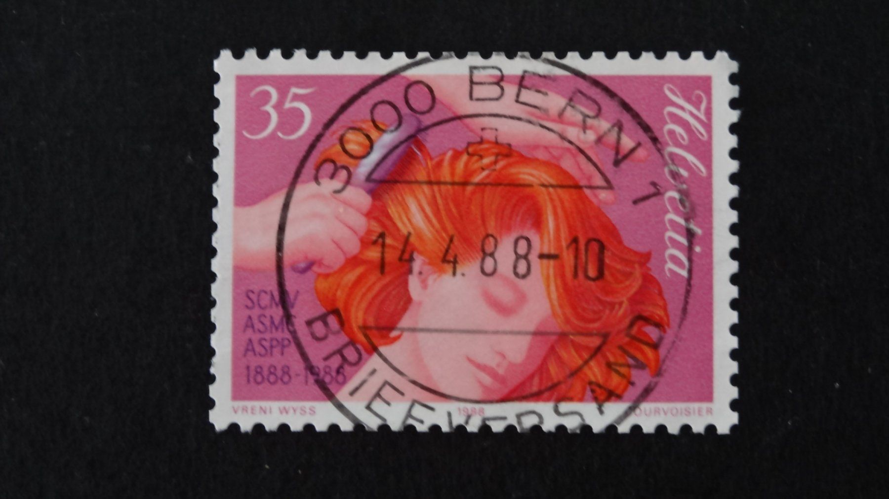 Tutti i francobolli: Vollstempel BERN 1  14.4.88    8 – Usato da Anwil venduto da larks