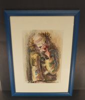 Original Aquarell Clown Mischtechnik (MA308)