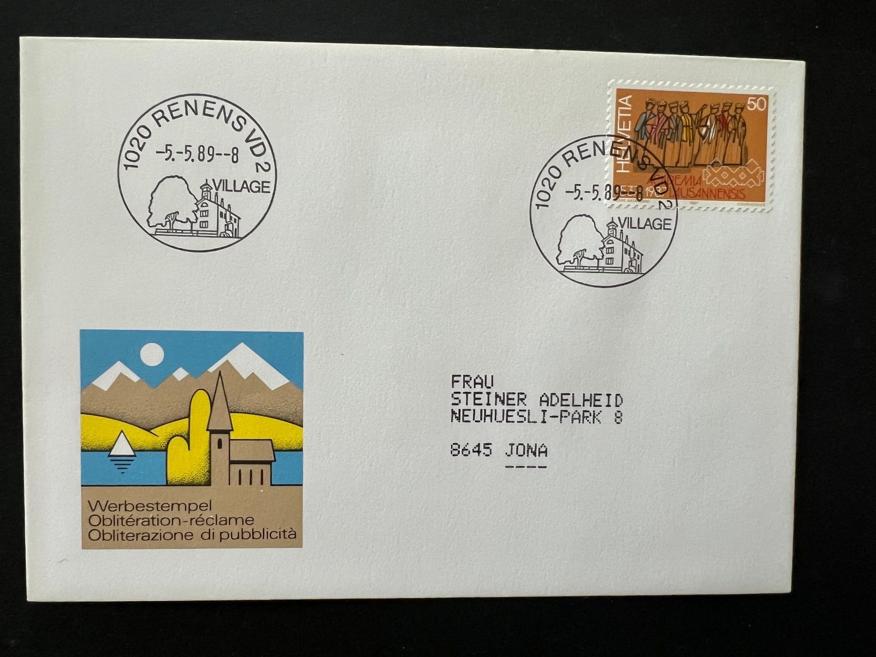 Alle Briefmarken: CH Ersttag -  Werbestempel Renens VD2  (M466) – Gebraucht aus Hinwil von Sidi4
