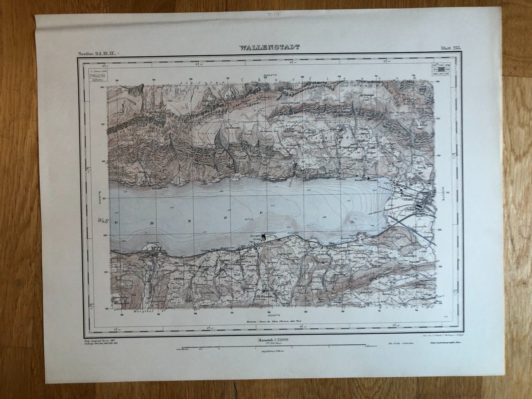 Cartes géographiques & atlas: Siegfriedatlas Bl. 253: Wallenstadt – D'occasion à Zürich par allp