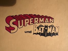 Superman und Batman Sammelmappe ca. 1969 Vintage Kult Orig.