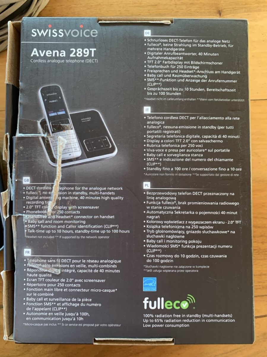 Telefoni: Schnurloses Analog Telefon Avena 289T – Usato da Bonaduz venduto da Schnueff0 3