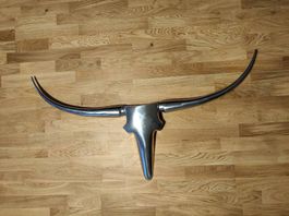 Stierkopf aus Metall für Dekoration 