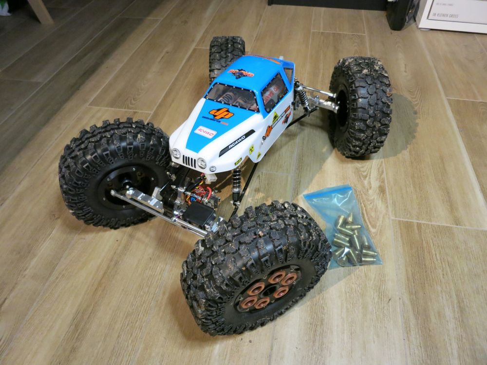 4 Cerchi In Fibra Di Carbonio 64x30mm Per RC Crawler 1/10 – Compatibili Con MOA, Bully 2, XR10 – Beadlock 2.2 Pollici