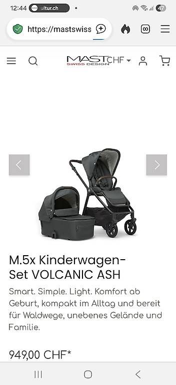 Carrozzine: Mast M5x Kinderwagen – Usato da Zürich venduto da sdi30