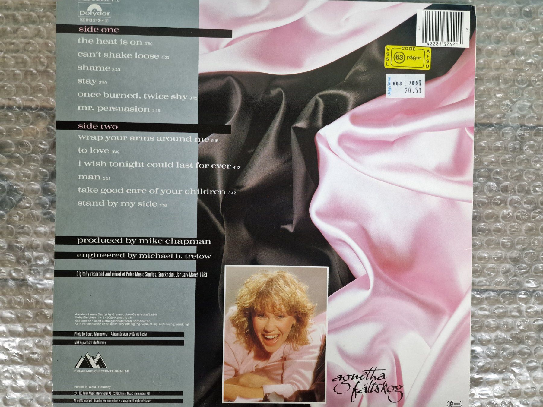 Dischi in vinile: Agnetha Fältskog LP – Wrap Your Arms Around Me – Usato da Root venduto da atelier22 1