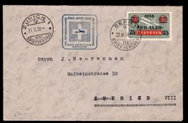 CH - Flugpost - Sonderflug - SF 38.1d - Pro Aero 1938