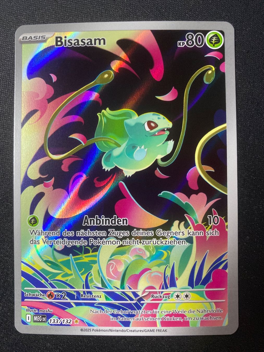 Pokémon Carte collezionabili: Bisasam 133 - Bulbasaur - Illust. Rare - Mega Evolution - DE – Nuovo (secondo la descrizione) da Hausen AG venduto da Shrade