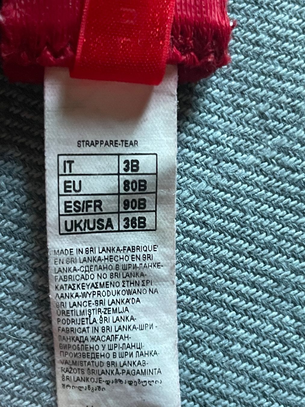 Intimissimi Altra biancheria intima: Intimissimi BH 80 B+ String Rot M – Usato da St. Moritz venduto da hdj_dd7v 4