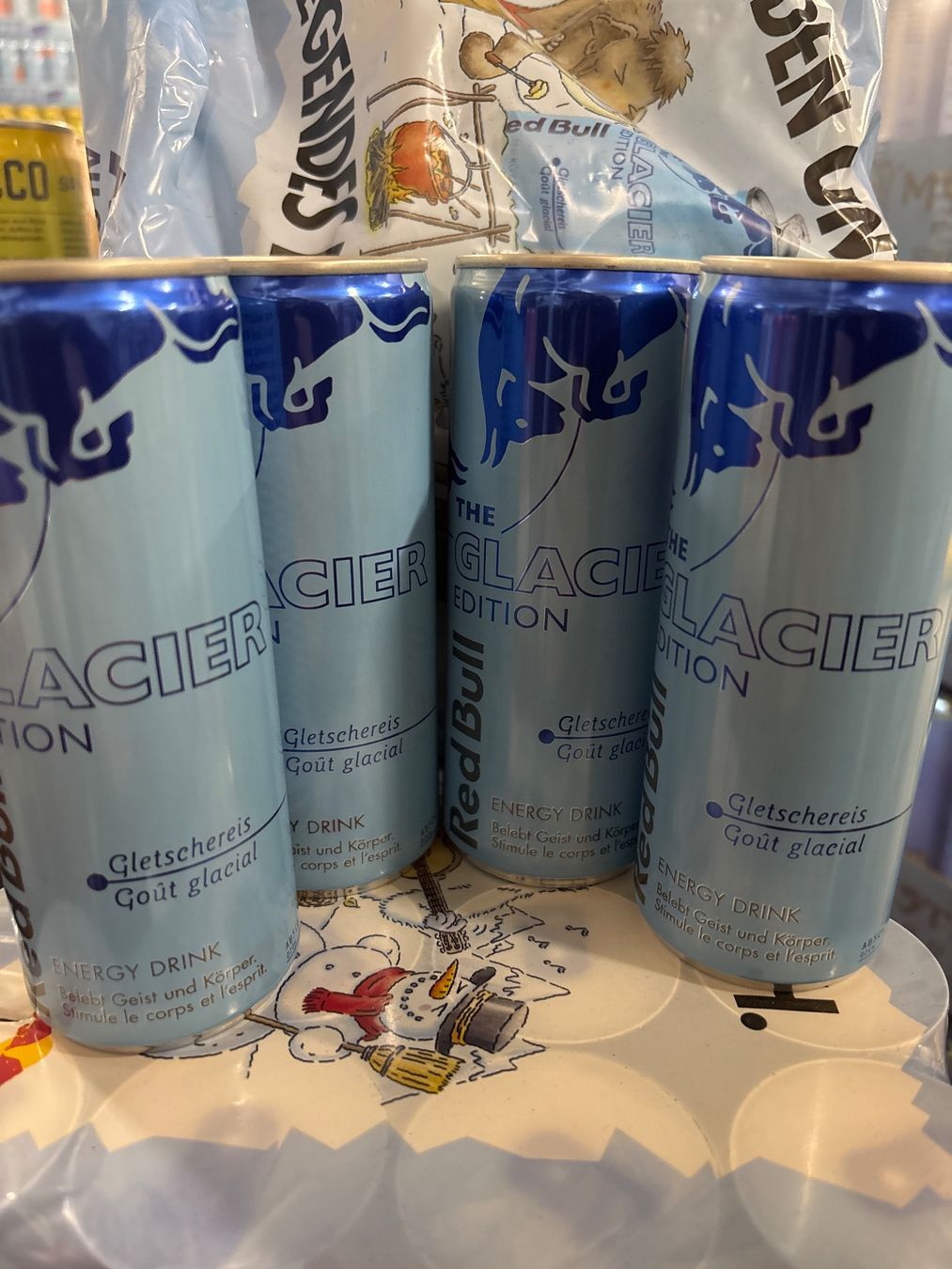 Red Bull Cibi & Specialità: Red Bull Gletschereis - 4 Dosen – Nuovo e nell'imballaggio originale da Derendingen venduto da Natiii12
