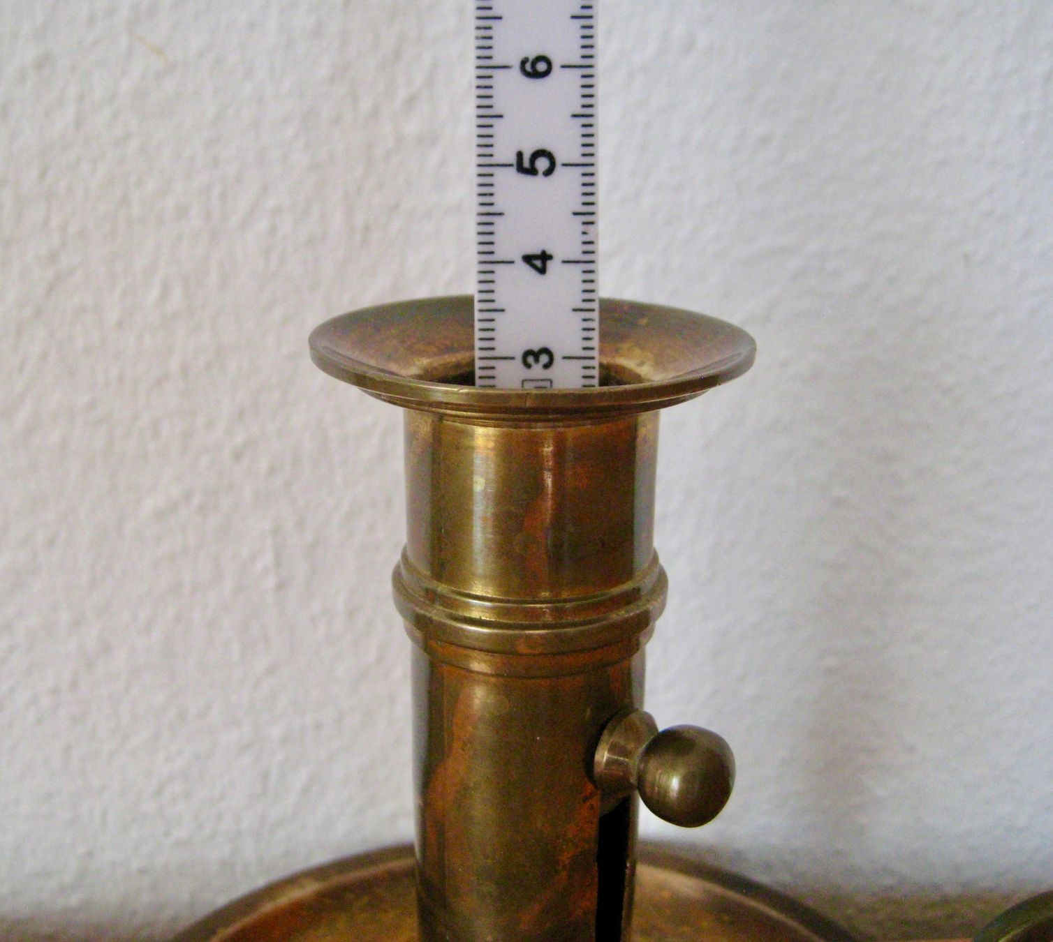 Portacandele: Alter Kerzenhalter Messing / verstellbar – Usato da Langendorf venduto da Happy11 5