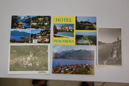 5 Ansichtskarten Tessin Orselina Carona guter Zustand