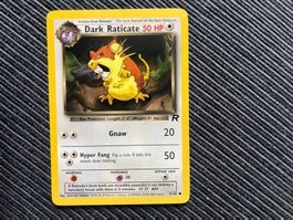 Pokemon Dark Raticate Non Holo Team Rocket near Mint