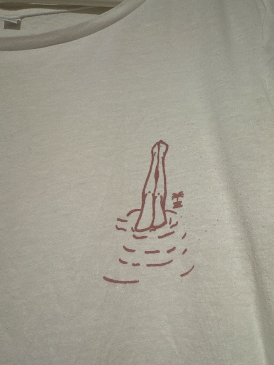 T-shirt: Weisses Shirt mit Sommerlichem Print – Usato da Zürich venduto da AnnaSaskia 1