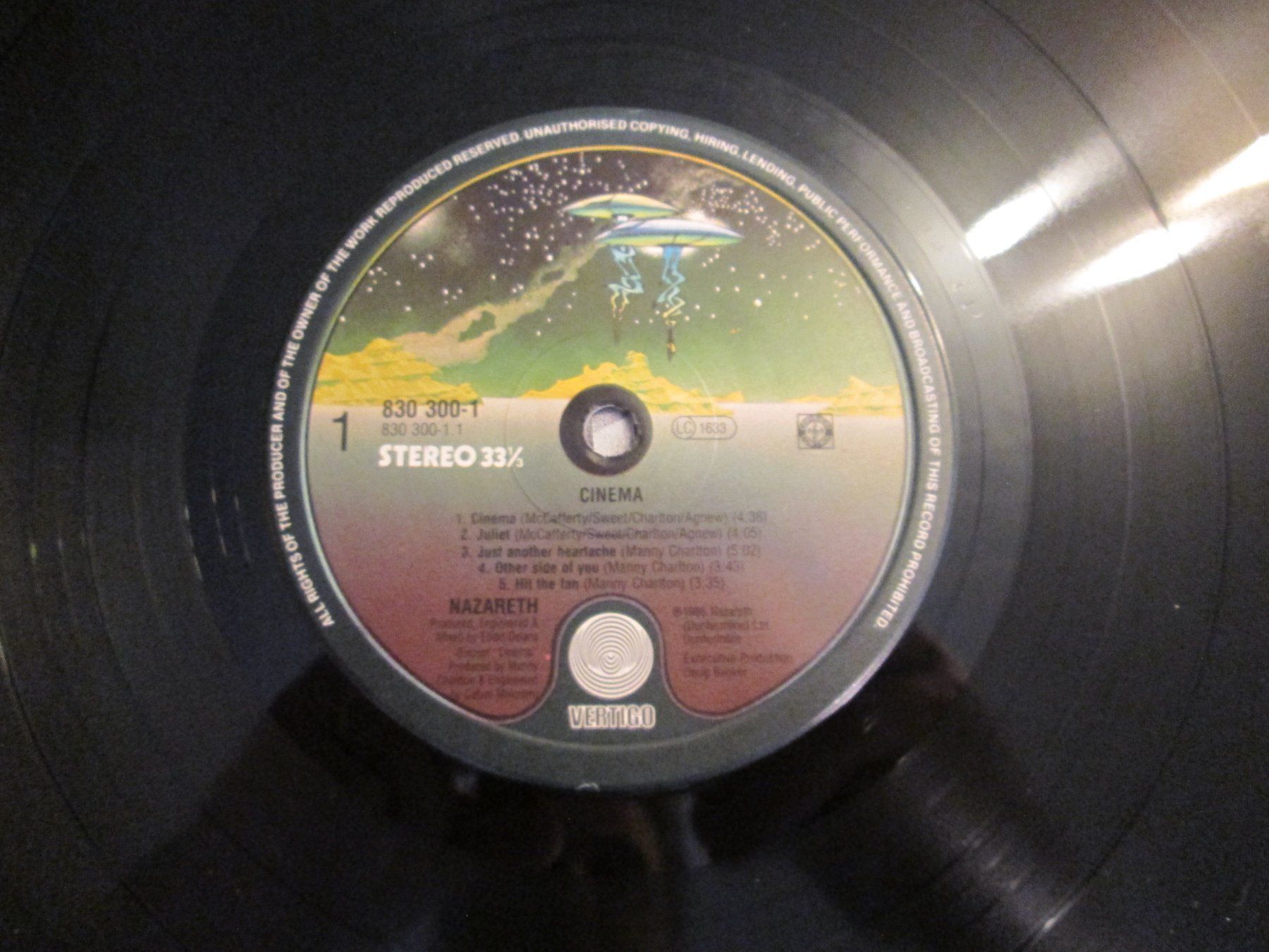 Dischi in vinile: Nazareth - Cinema - Vinyle 33T - Occasion – Usato da la Chaux-de-Fonds venduto da Lampe 2