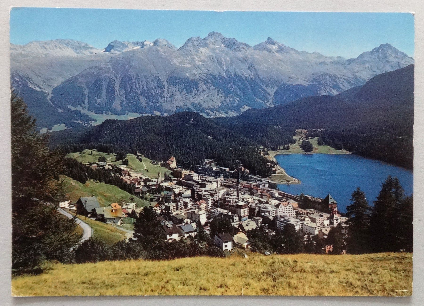 Cartes postales: St. Moritz mit Piz Languard – D'occasion à Fétigny par Billy2miny