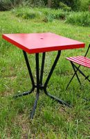 Antiker Gartentisch der 50er Jahre, restauriert, Metall!