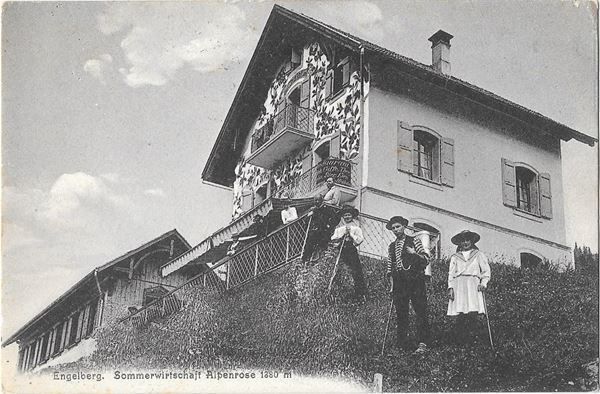 Cartoline postali: Engelberg Sommerwirtschaft Alpenrose – Usato da Olten venduto da clotaldi
