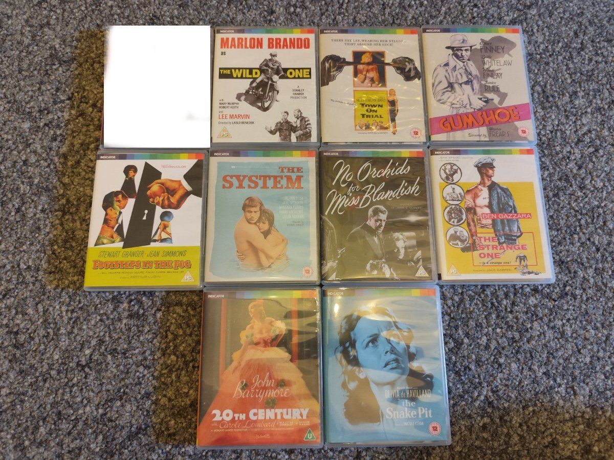 Tutti i DVDs: 9 x Bluray Indicator UK - Classic Names – Nuovo (secondo la descrizione) da Olten venduto da Debohli