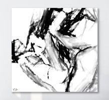 Erotik Abstrakt Moderne Kunst Black White Nude Art Threesome