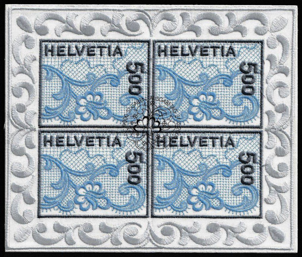 Tutti i francobolli: 2000 Stickereiblock Nr.999 mit ET-Stempel – Nuovo (secondo la descrizione) da Nuglar venduto da Stamp88