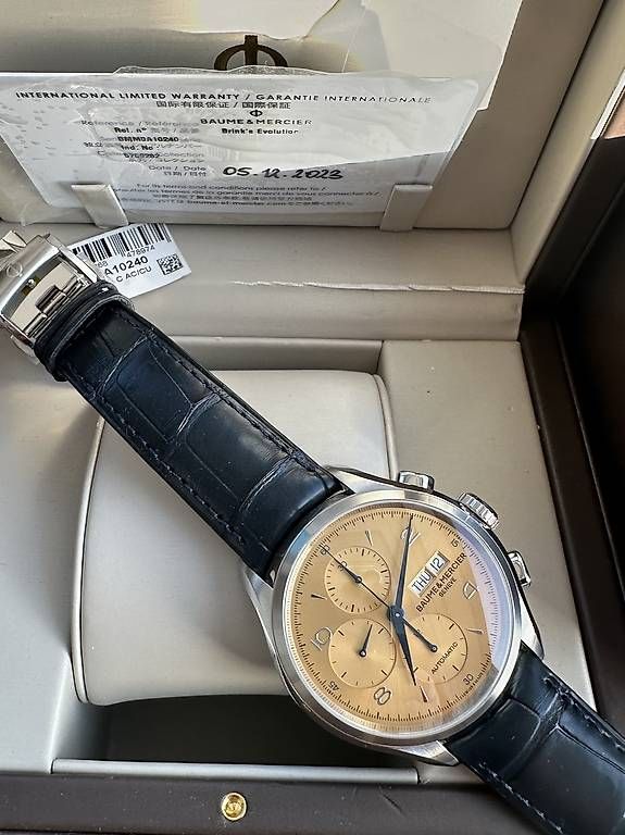 Baume & Mercier Orologi: Baume & Mercier Clifton 10240 Automatic Chronograph – Usato da Ostermundigen venduto da airpassport 4
