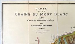 Carte de la Chaîne du Mont Blanc 1:50.00, E. Gaillard