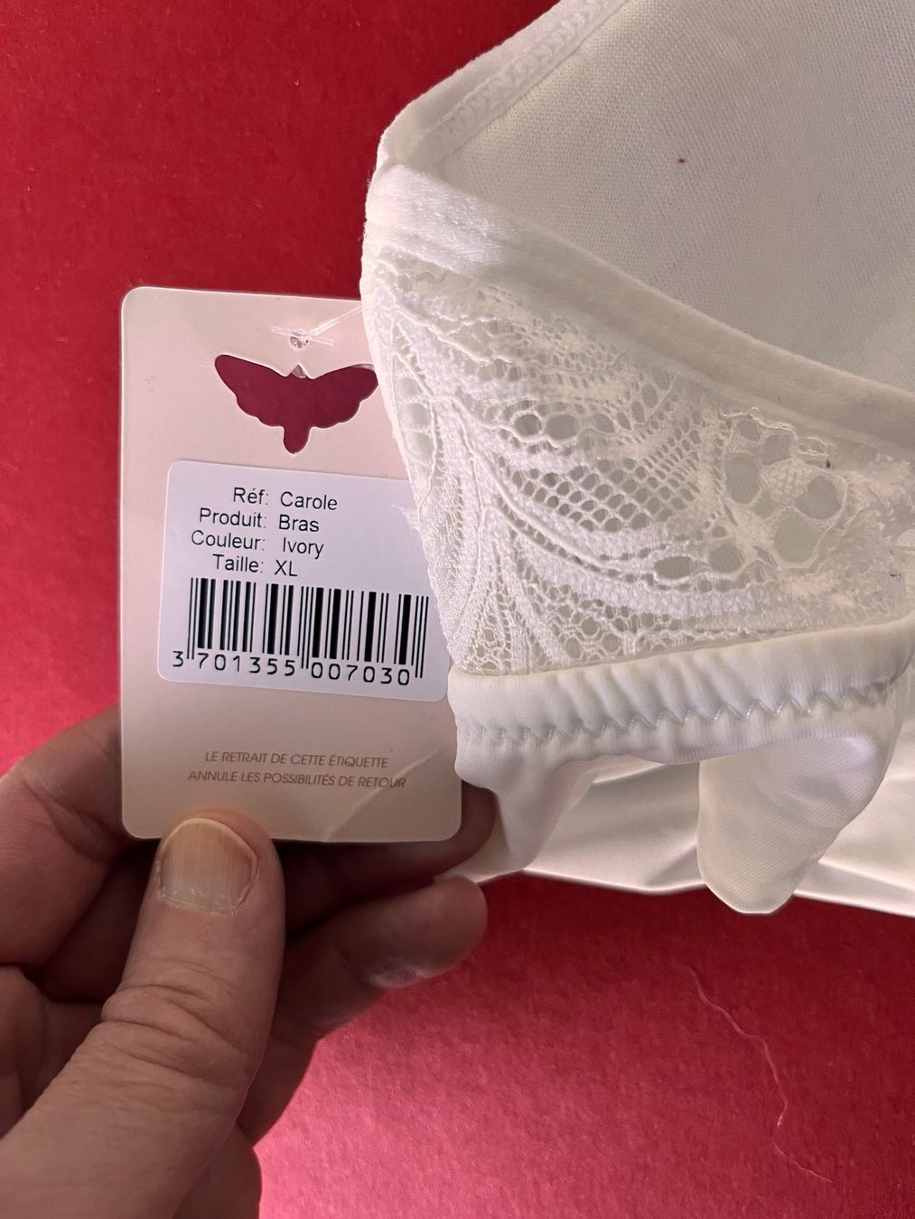 Sonstige Unterwäsche: Spitzen-Bralette, LPB, Grösse XL, Farbe Weiss – Neu und originalverpackt aus Rudolfstetten von gst_g7xl 3